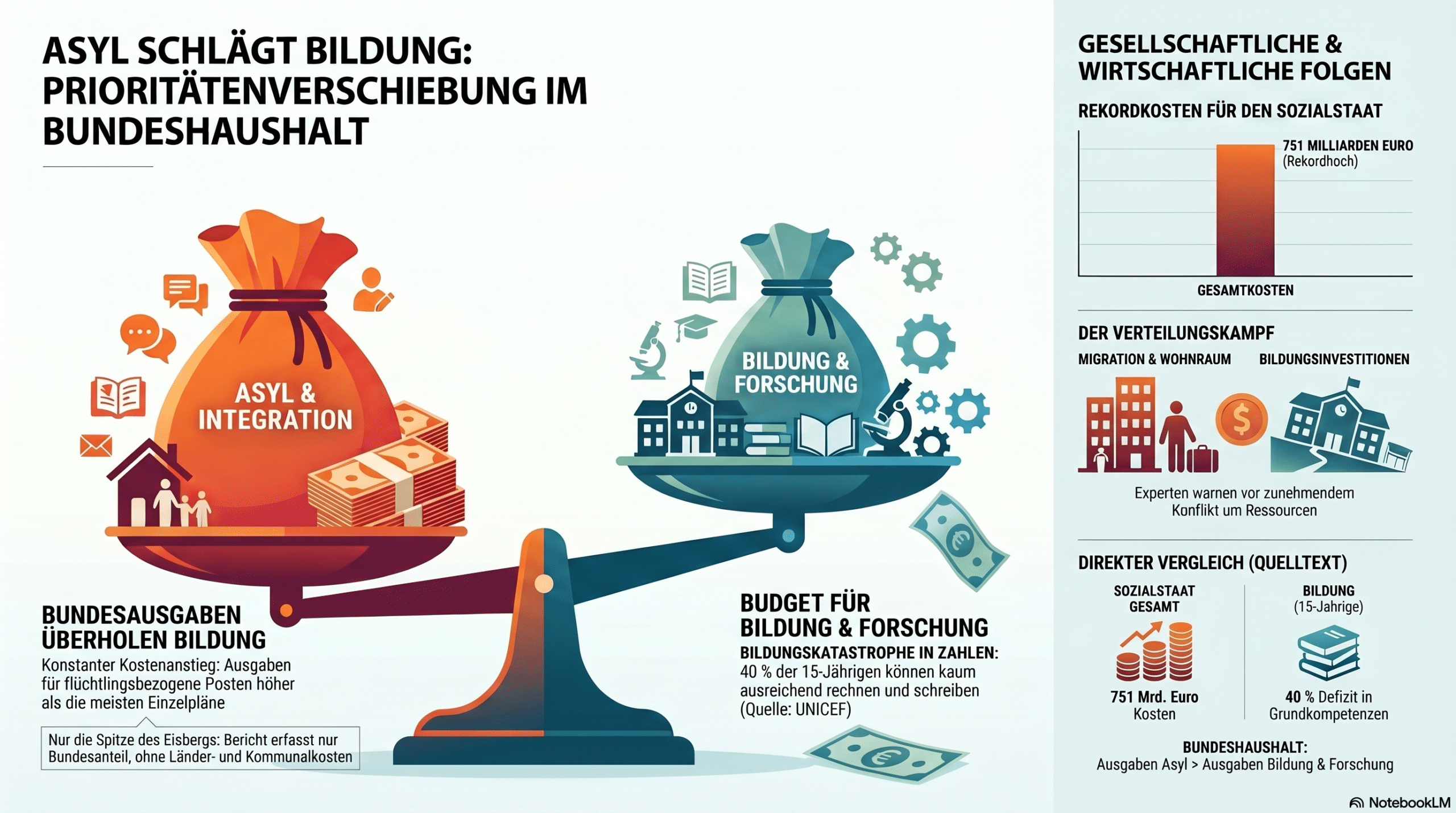 Prioritätenverschiebung im deutschen Bundeshaushalt